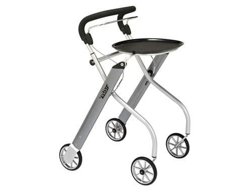 Trust Care Let's Go Indoor Compact Rollator with Food Tray & Basket - Senior.com Rollators